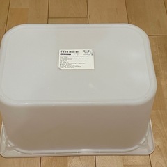 IKEA Trafast用　バスケット 白　ふた付き の画像
