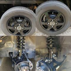 車中泊仕様！バモス HM1 改　超希少 HummerフェイスH2の画像