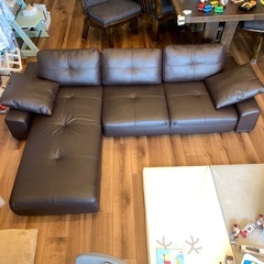 ローソファ　フロアソファ　L字