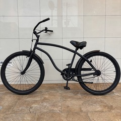 【8万で購入】ビーチクルーザー 黒 26インチ 超極太タイヤ ファットバイク 激レア 超本格仕様　BMX ファットバイク HIPHOP アメ村 堀江 ストリート 【早い者勝ち】の画像