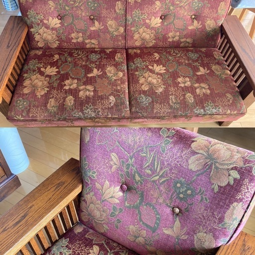 【2台セット】アンティーク調チェア