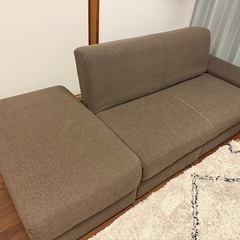 ニトリ　収納付きソファベッド　オットマン付き