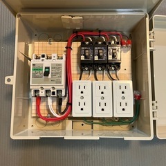 仮設分電盤 50AT 3回路 WB12-AJ使用 ウォルボックス...