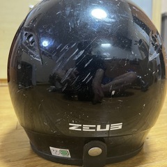 ZEUS ジェットヘルメット フリーサイズ58〜60cm インナーバイザー ワンタッチバックルの画像