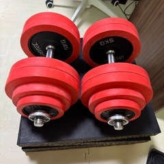 ゴームチップマットとIROTEC（アイロテック） ラバー ダンベ...