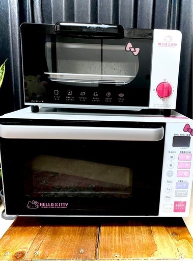 ハローキティ 電子レンジ 美品】ハローキティ 電子レンジ オーブンレンジ