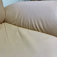 (今月までの処分)合皮ソファ(3人がけ)の画像