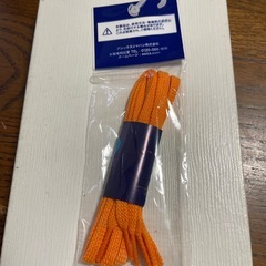 新品⭐︎asics／アシックス フラットシューレース 110cm オレンジの画像