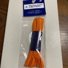 新品⭐︎asics／アシックス フラットシューレース 110cm オレンジの画像