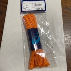 新品⭐︎asics／アシックス フラットシューレース 110cm オレンジの画像