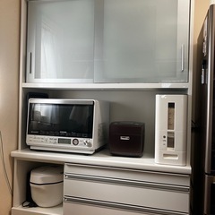 【松田家具】美品キッチンボード➕おまけ付き　　食器棚の画像