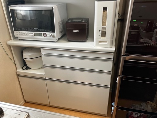 定価10万【美品】通電確認済 松田家具 キッチンボード 株式会社松田家具