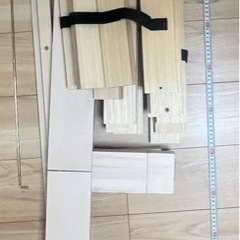 ニトリ　シングルベッド　マットレス付　ホワイト　きれい の画像