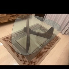 リビングガラステーブル(イサムノグチ　リブロダクト品)