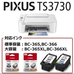 CANON プリンター本体 コピー機 印刷機 純正インク 未使用2024モデル白の画像