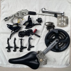 クロスバイクけら外した部品