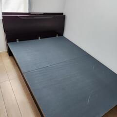 跳ね上げ式収納 ダブルベッド （マナベ家具購入品）大容量収納付き！の画像