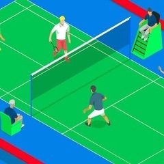 バドミント〜ン🏸