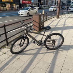 【自転車】カーキ色・変速付き｜六本松駅で受け渡し希望