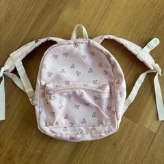 リュック　さくらんぼ柄　子供用