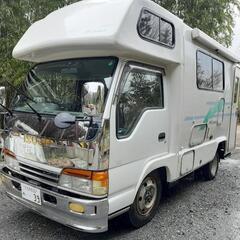 エルフキャンピングカー4WD走行充電ソーラパネル