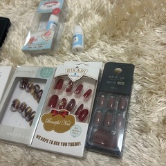 ネイルチップ　ネイルシール　グルー　セットの画像