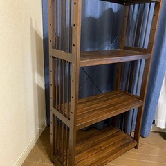 木製棚　アジアン