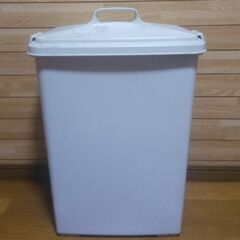 【無料】ふたロックつきゴミ箱　大容量