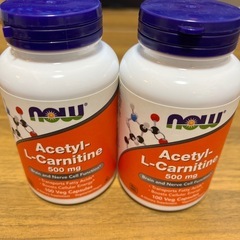 ナウフーズ　Acetyl-L-Carnitine 500mg 2個