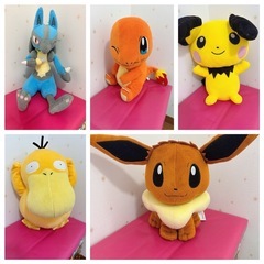 ポケモン　ルカリオ　ヒトカゲ　ピチュー　コダック　イーブイ