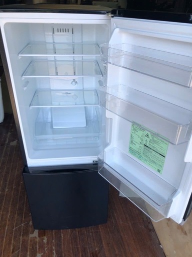 NO B262 ?福岡市内配送設置無料✨?GR-R15BS-K 冷蔵庫 BSシリーズ セミマットブラック [153L /2ドア /右開