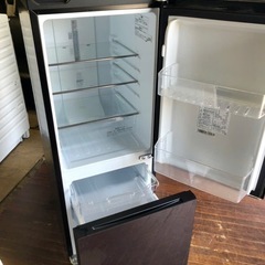 NO b261 🌈福岡市内配送設置無料✨🌈ハイセンス 【右開き】154L 2ドア ノンフロン冷蔵庫 エディオンオリジナル ダークブラウン HR-G1501 2019年の画像