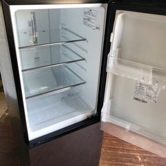 NO b261 🌈福岡市内配送設置無料✨🌈ハイセンス 【右開き】154L 2ドア ノンフロン冷蔵庫 エディオンオリジナル ダークブラウン HR-G1501 2019年の画像