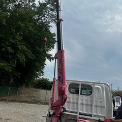 2万km台/日産アトラス 1.5tクレーン車/普通免許で乗れる！/点検ノート有/の画像