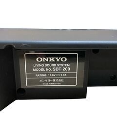 【問い合わせ多数】【⭐️全額返金保証⭐️】★ONKYO LIVING SOUND SYSTEM SBT-200 2016年製の画像