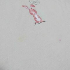 120cm ピンク色のうさぎ　半袖Tシャツ 西松屋の画像