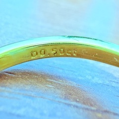 リングまとめて K18 925 D0.50ct 刻印あり 磁石反応無しの画像