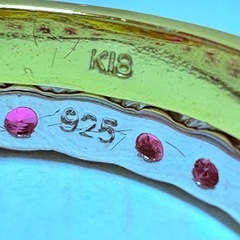 リングまとめて K18 925 D0.50ct 刻印あり 磁石反応無しの画像