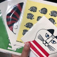 【新品・未使用・韓国限定】リサ・ラーソン キッチンクロス 4枚セ...
