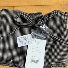 新品　チェック柄 半袖シャツ　レディース　リボン付きの画像
