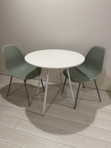 LOWYA ダイニング3点セット（テーブル1、チェア2）