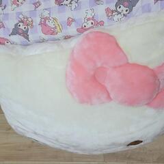HELLO KITTY ハローキティ ダイカット クッション ジャンボサイズの画像