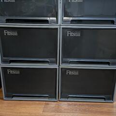Fits押入れ収納ケース/ブラック