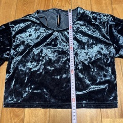【新品】1,969円 ベロアトップス Lサイズの画像