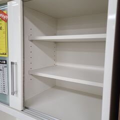 J9741　NITORI　ニトリ　キッチンボード　RIPE-90KB-WH　ホワイト　クリーニング済み【リユースのサカイ柏店】の画像