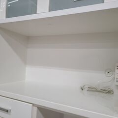 J9741　NITORI　ニトリ　キッチンボード　RIPE-90KB-WH　ホワイト　クリーニング済み【リユースのサカイ柏店】の画像