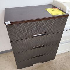 J9743　Fits　天馬　ウッドトップ4段プラチェスト　メッシ...