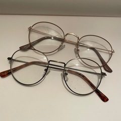 伊達メガネ2個セット👓🤎🖤