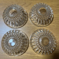 ガラス食器　4枚　まとめ売り　昭和レトロ　ボウル　中皿の画像