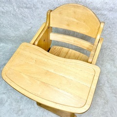 KATOJI カトージ　ベビーチェア　ハイチェア　木製　折り畳み式の画像